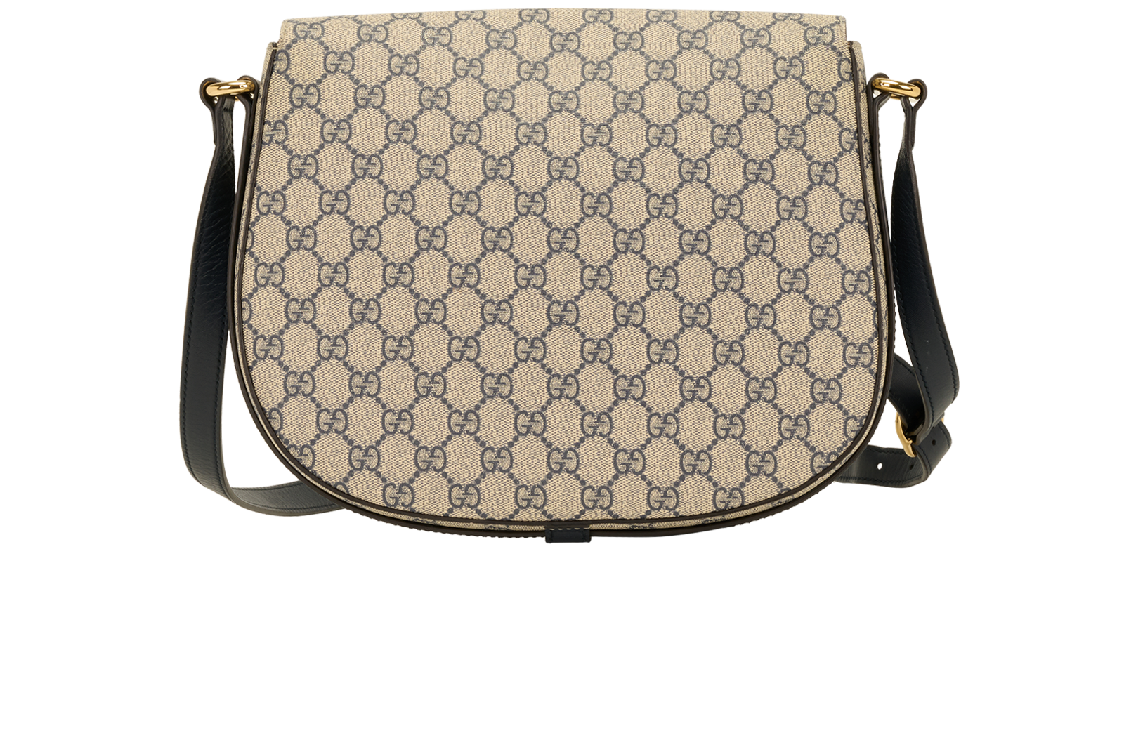 GG Satchel, &pound;750, Handbags, Beige/Navy, Canvas/Leather, Back view